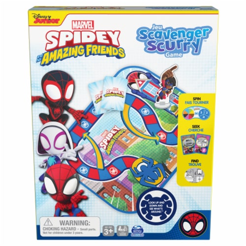 Crayola Marvel Spidey and his Amazing Friends Scavenger Scurry Board Game Perspective: front