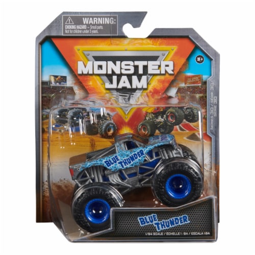 Spin Master Monster Jam Blue Thunder Toy Vehicle Perspective: front