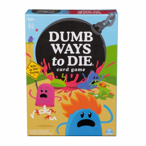 Spin Master Games Dumb Ways to Die Card Game Based on the Viral Video, Card Games for Adults Perspective: front