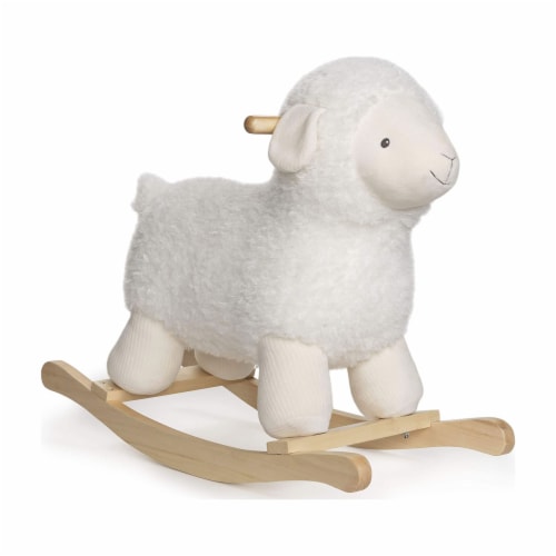 GUND 21.5 Inch Baby Lamb Plush Stuffed Animal Rocker with Wooden Base Cream 1 Piece Dillons Food Stores