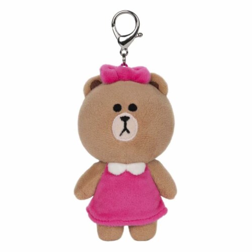 Gund Line Friends Choco Bear 5 Inch Plush Backpack Clip 1 Unit King Soopers