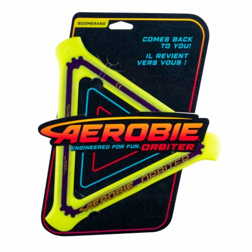 Aerobie Orbiter Boomerang - Yellow Perspective: front