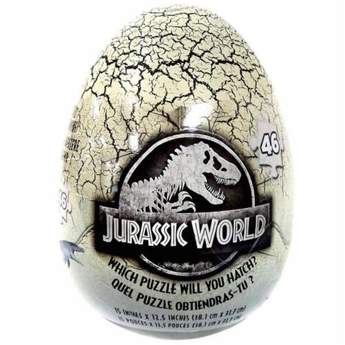 Jurassic World Mystery Dinosaur Jigsaw Puzzle Egg Perspective: front