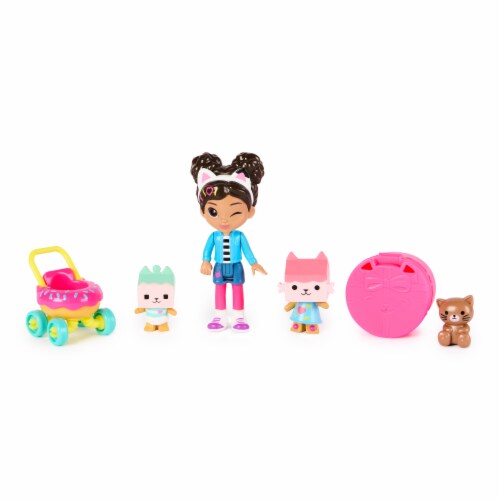 Gabby's Dollhouse Gabby's Kitten Care Figure Set Perspective: front
