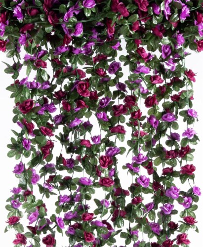 8.2 FT Aesthetic Hanging Rose Flower Vines with Green Leaves 8 pcs 1 Fry s Food Stores