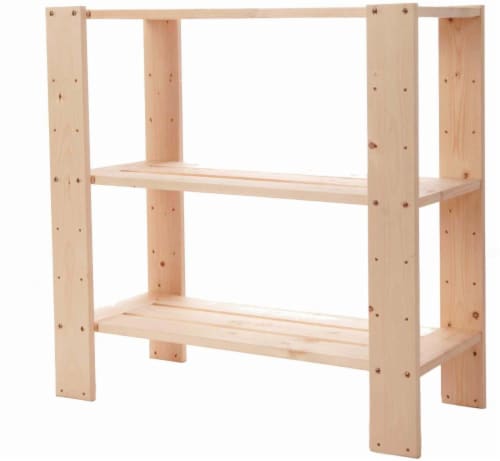 Pine shop shelving unit