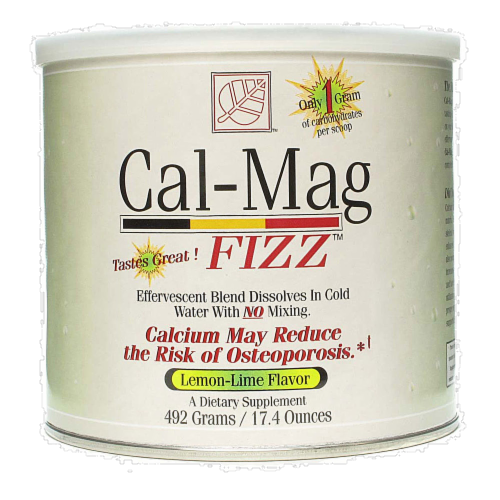 Cal-Mag Fizz Lemon Lime Flavor Dietary Supplement Perspective: front