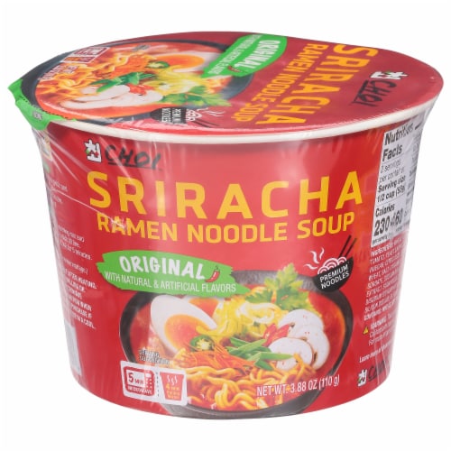 Choi™ Original Sriracha Ramen Noodle Soup Perspective: front