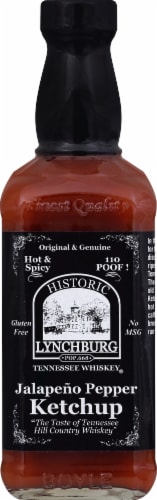 Historic Lynchburg Tennessee Whiskey® Jalapeno Tomato Ketchup Perspective: front