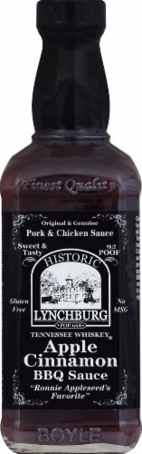 Historic Lynchburg Tennessee Whiskey® Apple Cinnamon BBQ Sauce Perspective: front