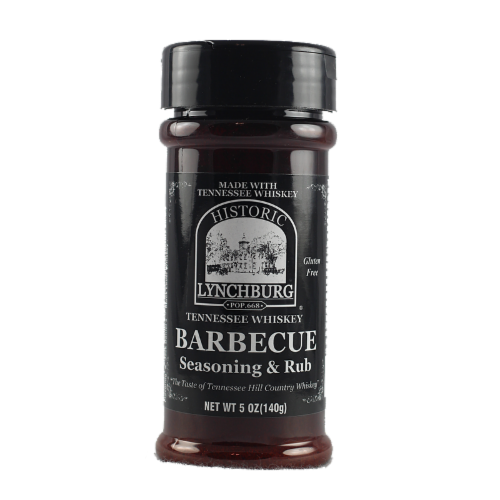 Historic Lynchburg Tennessee Whiskey Barbecue Seasoning & Rub Perspective: front