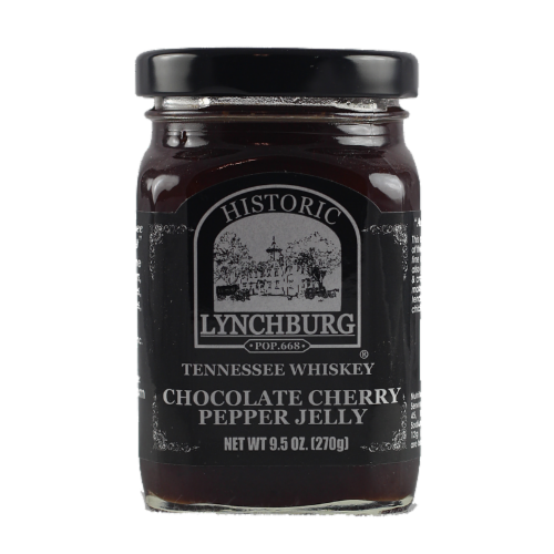 Historic Lynchburg Chocolate Cherry Pepper Jelly Perspective: front