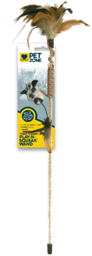 Pet Zone® Tiger Teaser Wand Perspective: front