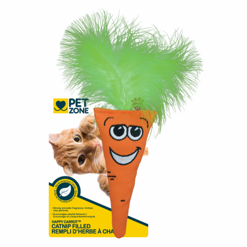 Pet Zone Happy Carrot Catnip Filled Toy 1 ct Kroger