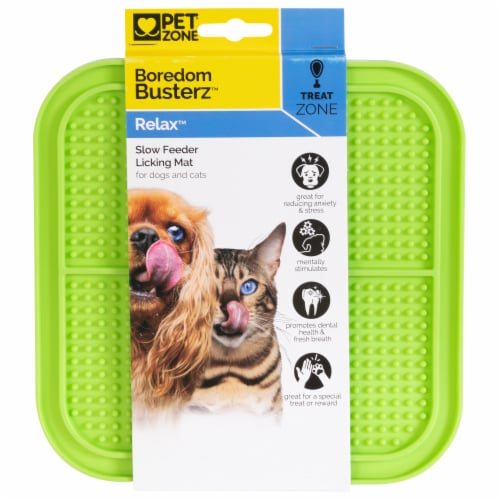 Pet Zone® Boredom Busterz™ Relax Slow Feeder Lick Mat Perspective: front