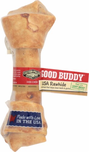 Castor & Pollux Good Buddy Rawhide Dog Bone Perspective: front