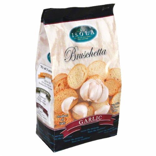 Isola Signature Garlic Bruschetta Perspective: front