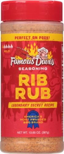 Famous Dave's Seasoning, Rib Rub - 5.5 oz