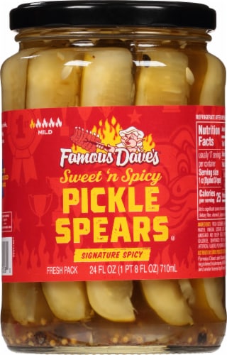 Famous Dave's® Signature Spicy Pickle Spears Perspective: front