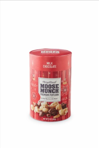 Harry & David Moose Munch Milk Chocolate Premium Popcorn Perspective: front