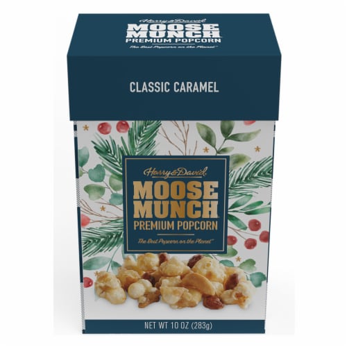 Harry & David® Holiday Moose Munch® Classic Caramel Premium Popcorn Perspective: front
