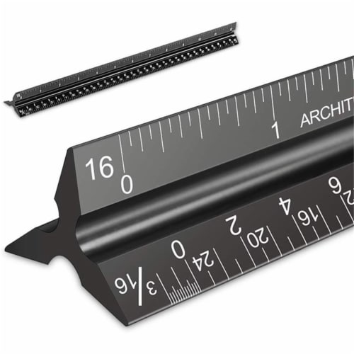 Triangular Architect Ruler Perspective: front