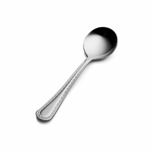 6.09 x 2 x 2 in. Amore Bouillon Spoon, Pack of 12 Perspective: front
