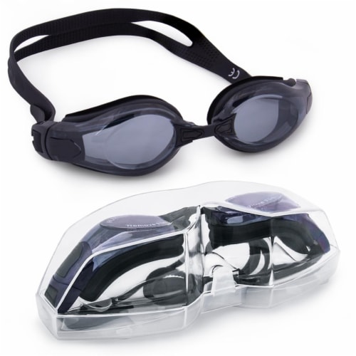 Clear Swimming Goggles with Case, Black, 1 - Ralphs