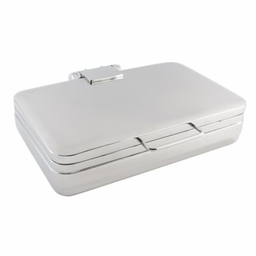 2 gal Rectangular Full Size Induction Chafing Dish with No Glass & without Stand, 22.25 x 19 Perspective: front