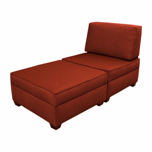 36 in. Chaise Lounge Plus 1 Storage Ottomans Brick 1 Smith s Food and Drug