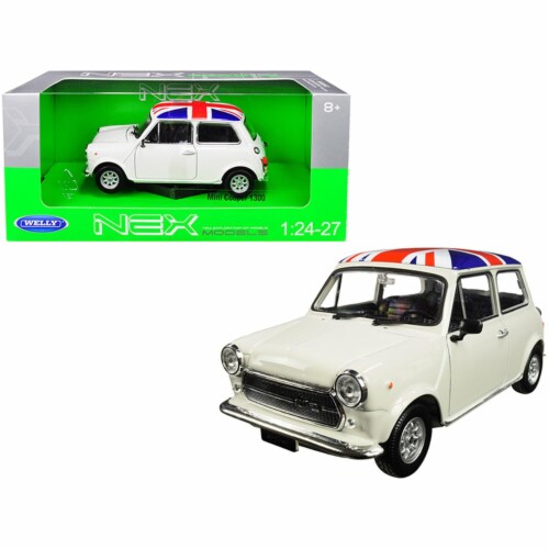 Mini Cooper 1300 British Flag on the Roof 1 by 24-1 by 27 Diecast Model ...