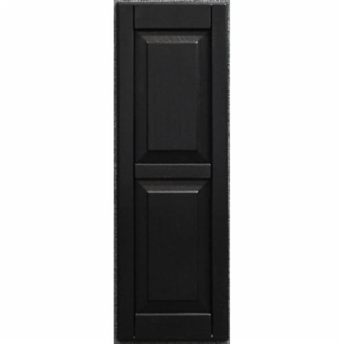 12 X 36 In. Louvered Exterior Decorative Shutters, Cream