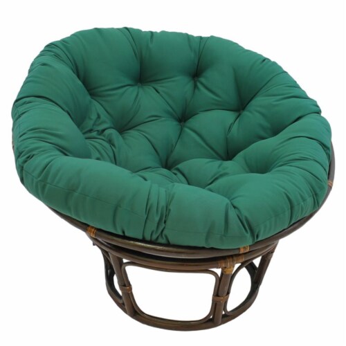 Papasan chair online cushion green