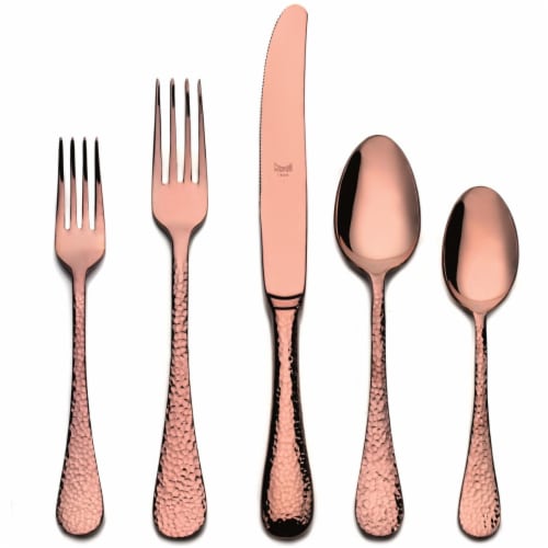 Stainless Steel Place Setting - Epoque Bronze - 5 Piece Perspective: front