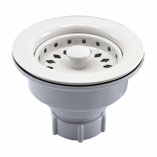 Polar White Basket Strainer Perspective: front