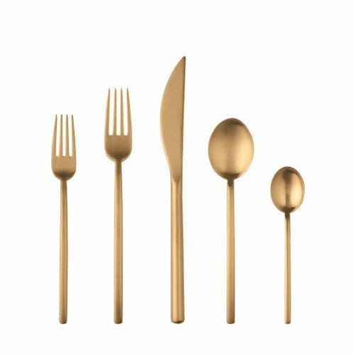 Due Ice Oro Flatware Set - 20 Piece Perspective: front