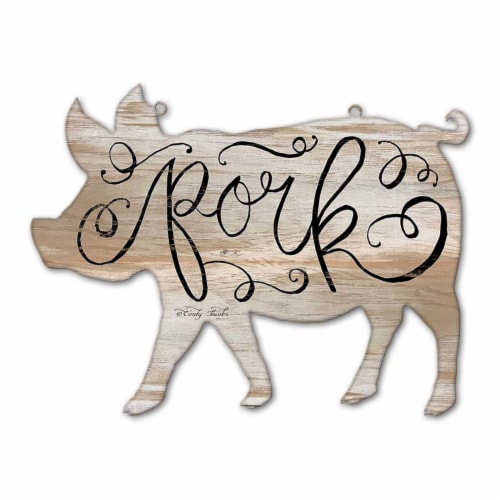 24 x 19 in. Animal Pork Custom Shape Sign, 1 - Kroger