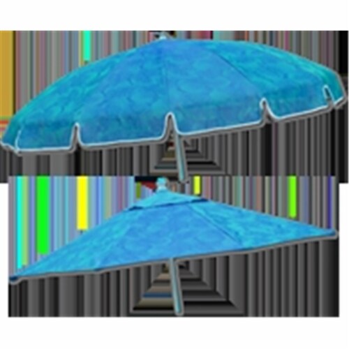 7.5 ft. Mesh Jungle Print Umbrella Perspective: front