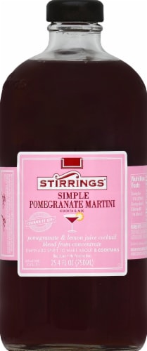 Stirrings® Simple Pomegranate Cocktail Mix Perspective: front