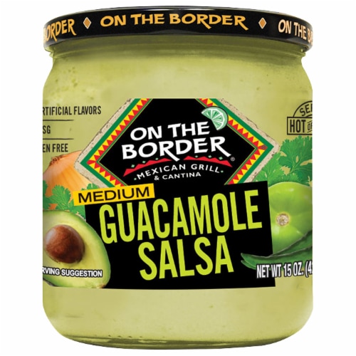 On the Border® Medium Guacamole Salsa Perspective: front