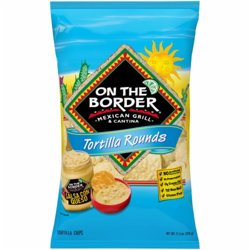 On The Border Café Style Tortilla Chips - 11oz