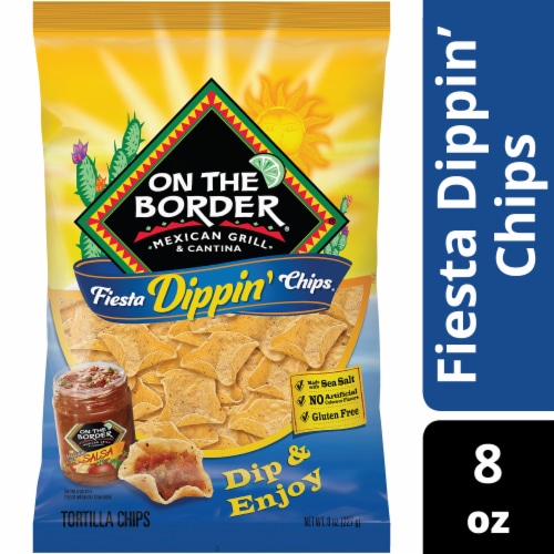 On The Border® Fiesta Dippin' Tortilla Chips Perspective: front