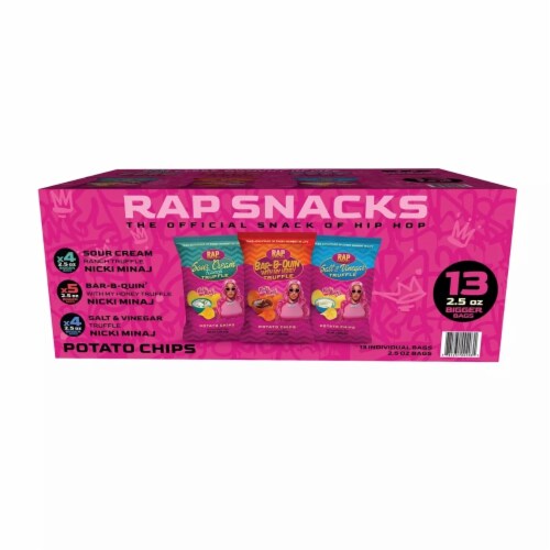 Rap Snacks Nicki Minaj Variety Pack Chips (Pack of 13) Perspective: front