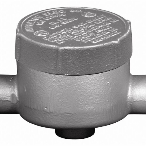 Appleton Electric Conduit Outlet Body,Iron,Trd Sz 1/2in  GRJCA50 Perspective: front