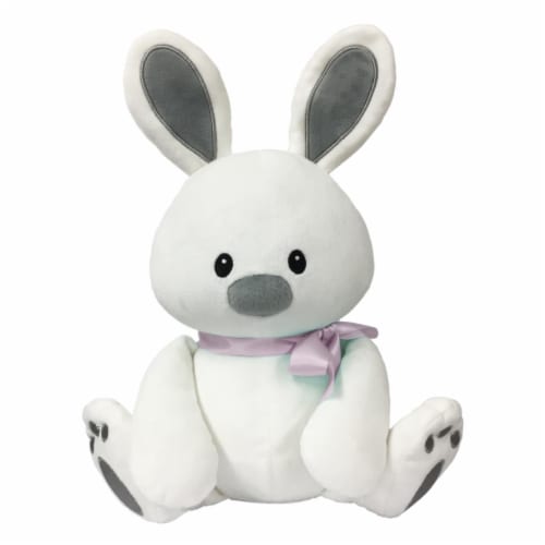Borders Unlimited Sweet Dreams Furry Friends Cloud Bunny with Pink Ribbon for 3 Yrs+ Perspective: front