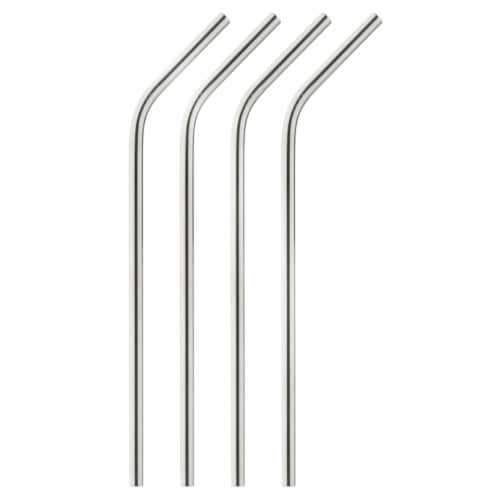 Stainless Steel Straws, Set of 4 + Reviews