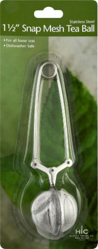 Harold Import Co. Stainless Steel Snap Mesh Tea Ball - Silver Perspective: front