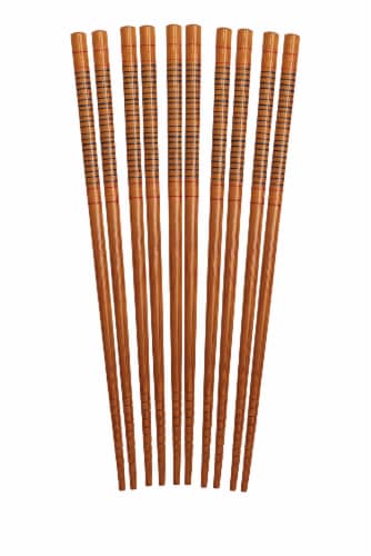 Harold Import Co. Helen's Asian Kitchen Silk Wrapped Chopsticks - Natural Perspective: front