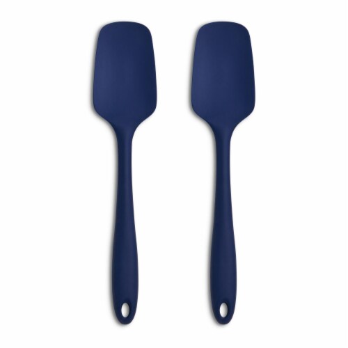 Mrs. Anderson's Baking Silicone Spoon Spatula, Flexible and Non-Stick,  Navy, 2 Pack Spoon - Foods Co.