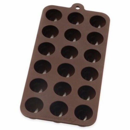 Harold's Kitchen Silicone Truffle Chocolate Mold - Brown Perspective: front